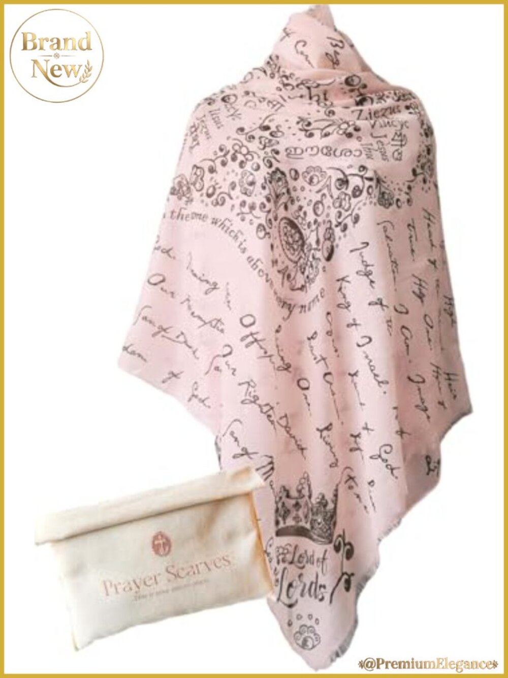 Christian Prayer Scarf Scripture Shawl Wrap 84 Names of Jesus